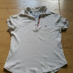 Tommy Hilfiger white Polo top S